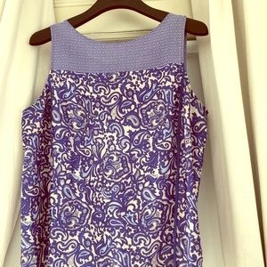 Blue Print-Block Top with details size L